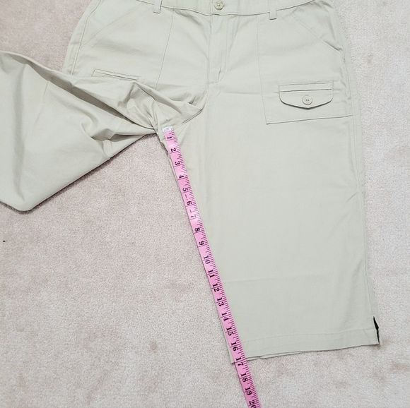 LEE Woman's Capri Flat Front Pants Stretch Comfort Waistband Size 16 - Picture 7 of 12